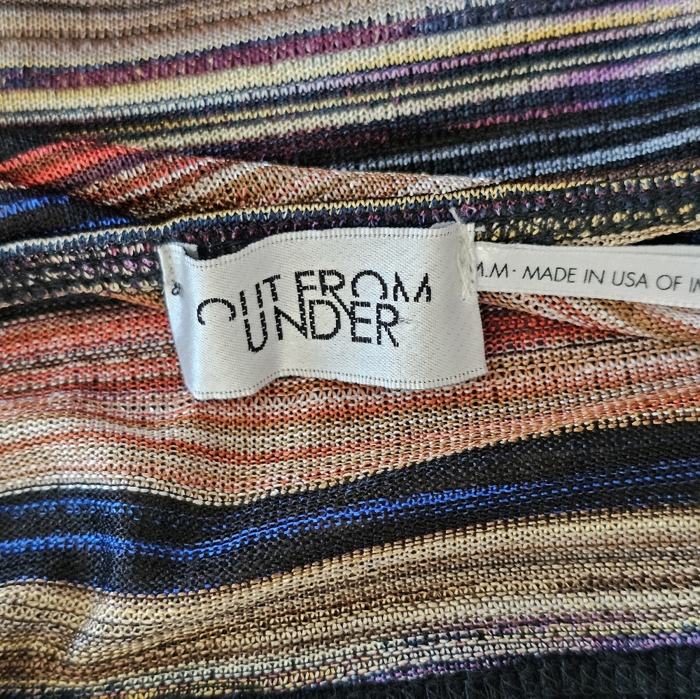 Super Sexy Lowcut Urban Outfitters Striped Multicolor Bodysuit. - Picture 3 of 5